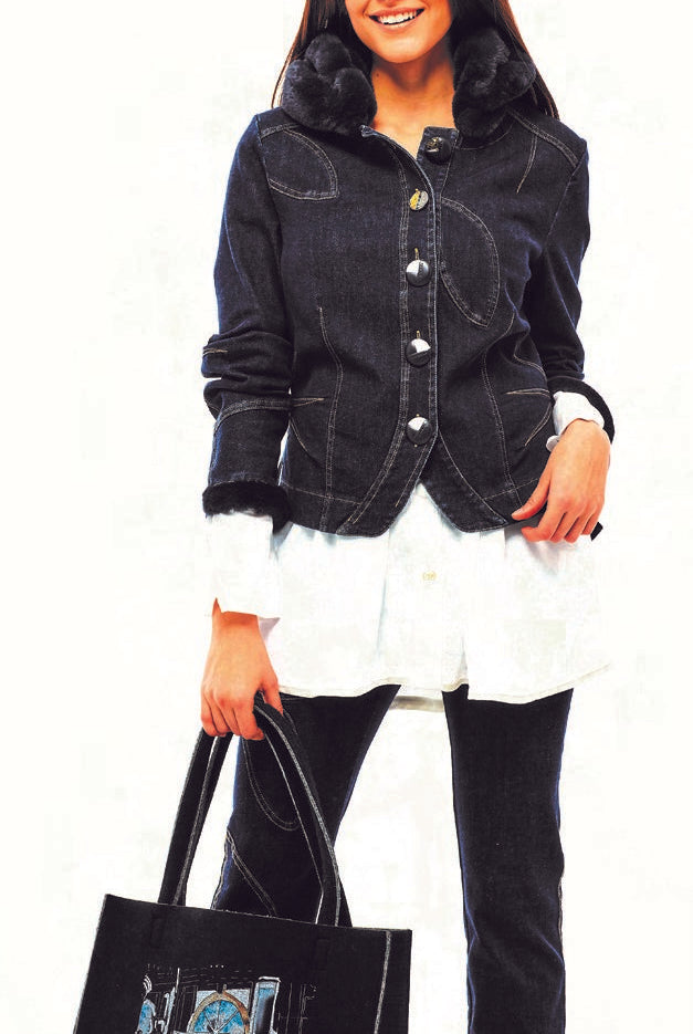 ELISA CAVALETTI Jacke Denim Blu Valigia - Das Modewerk