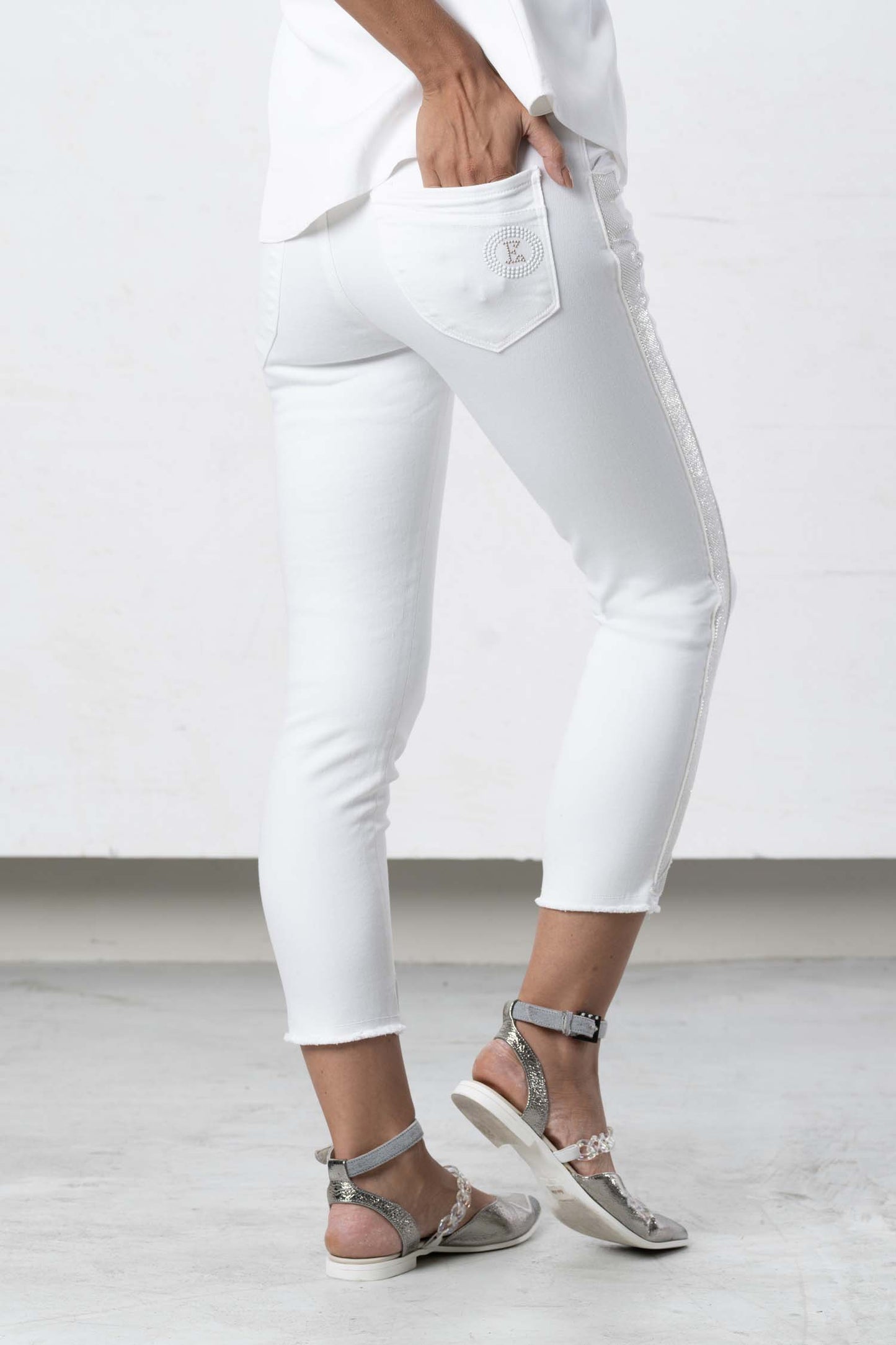 ELISA CAVALETTI Capri pants Bianco