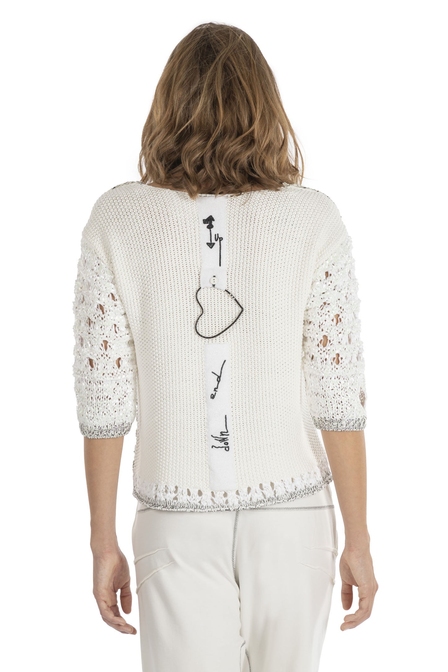 ELISA CAVALETTI Strickpullover Schwarz+Beige