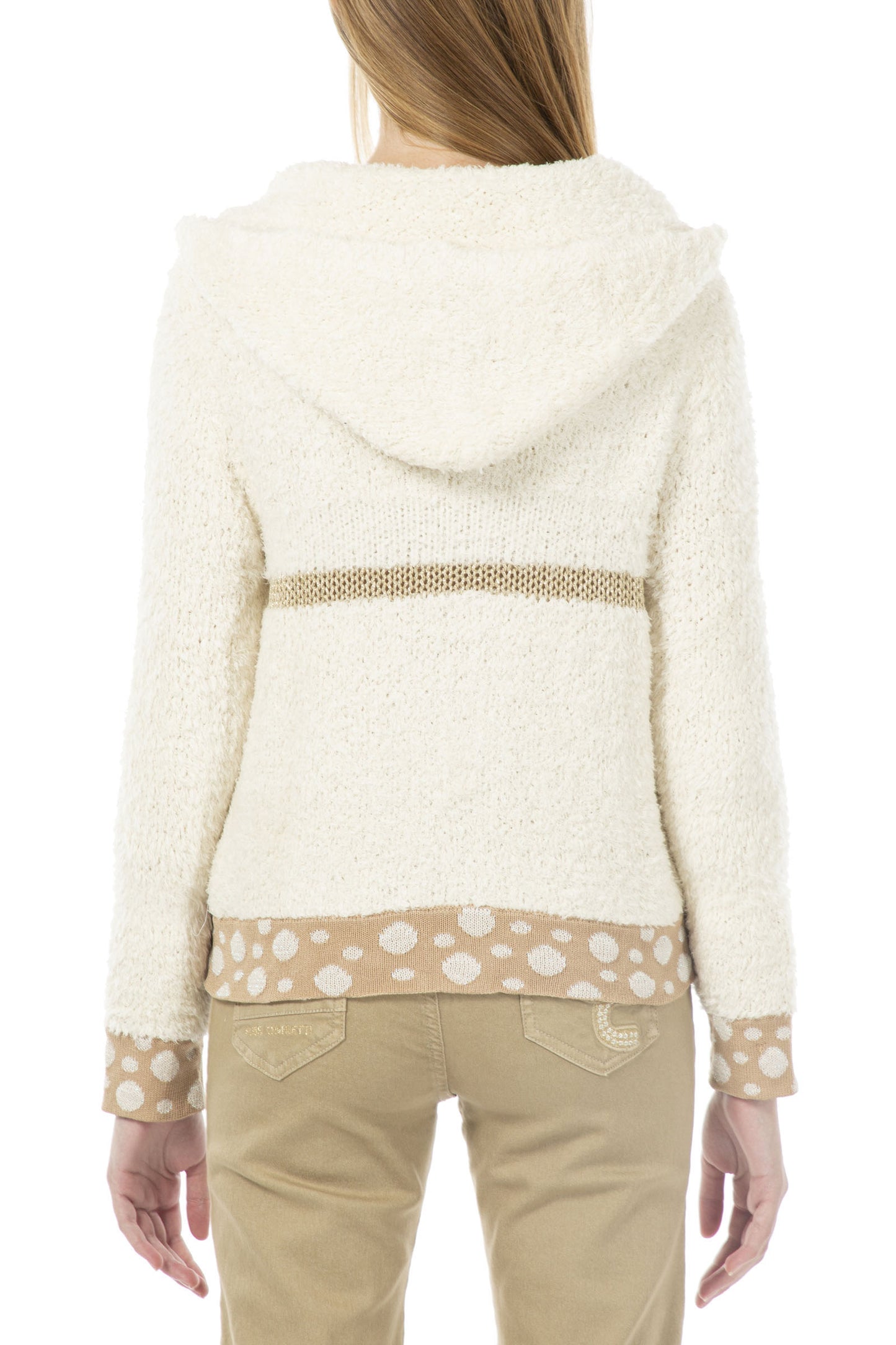 ELISA CAVALETTI Strickjacke Beige+Hellblau