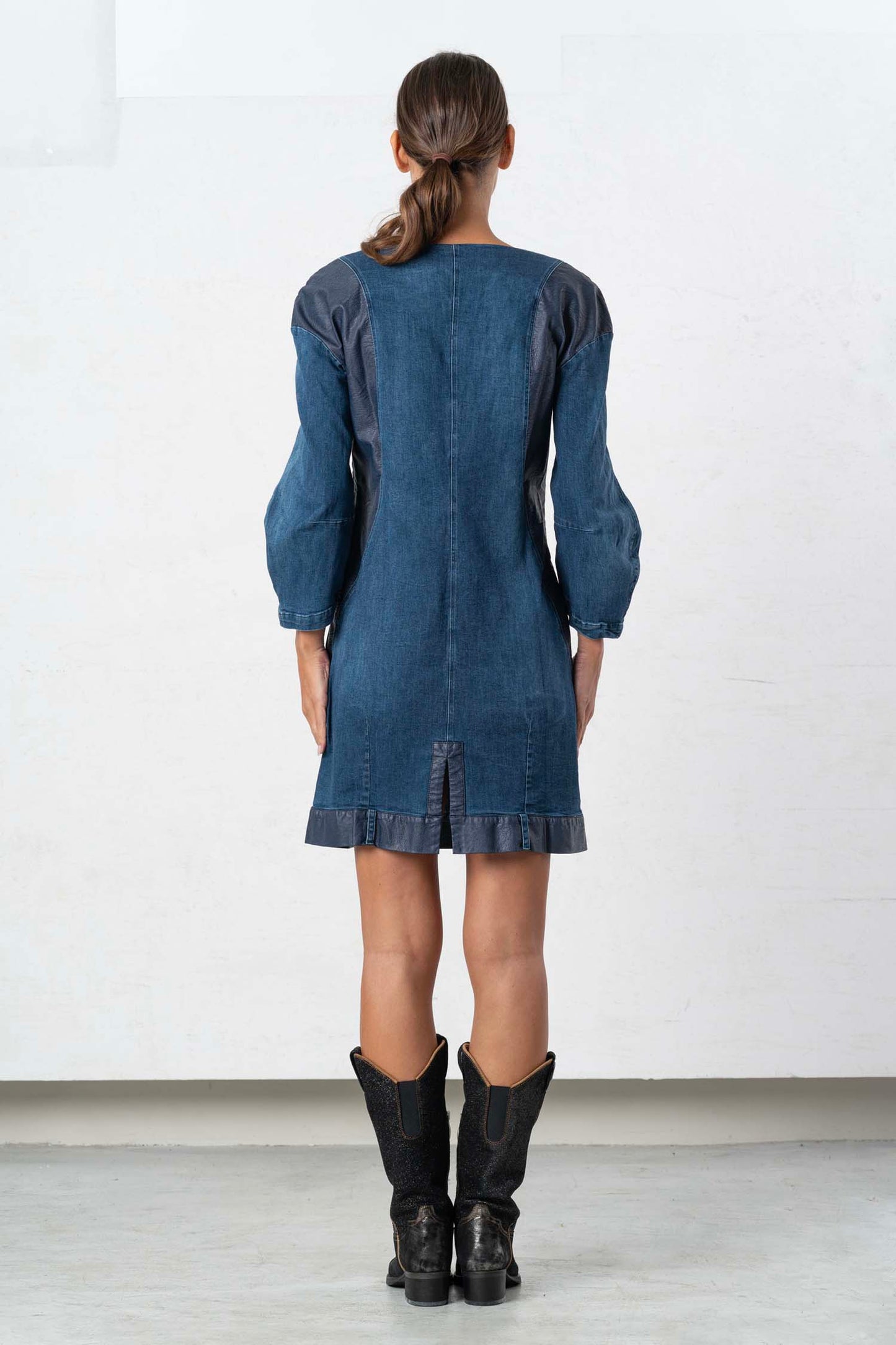 ELISA CAVALETTI denim dress denim blue