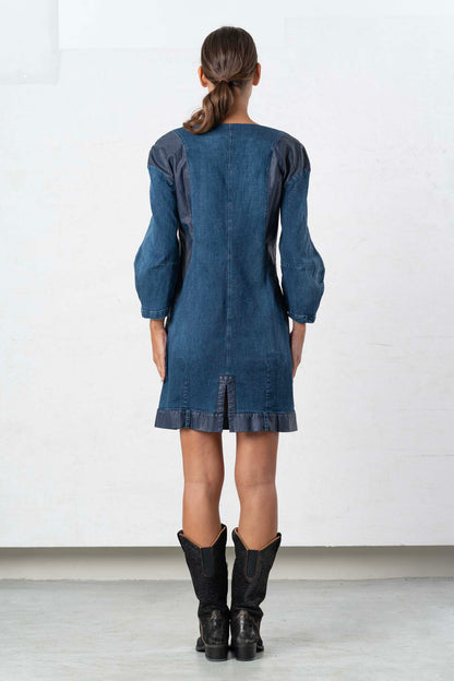 ELISA CAVALETTI denim dress denim blue