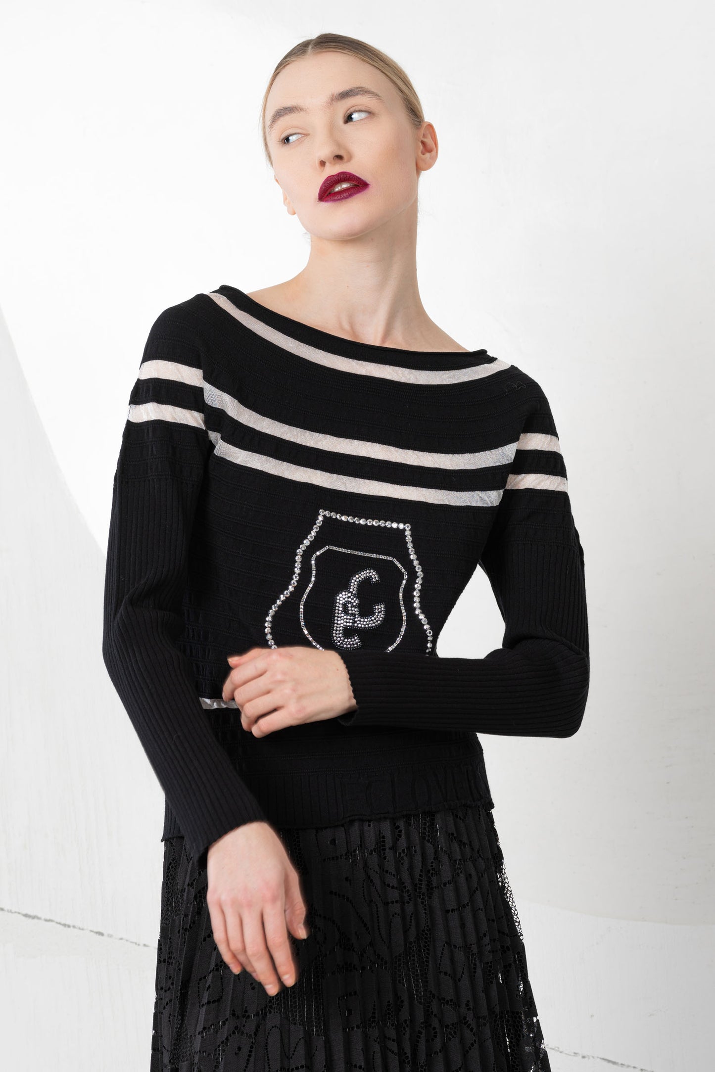 ELISA CAVALETTI Strickpullover Nero