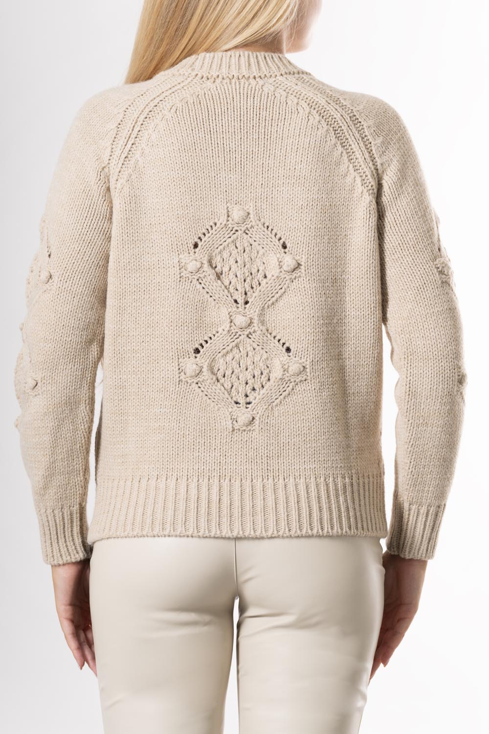 ELISA CAVALETTI Strickpullover Weiß+Beige