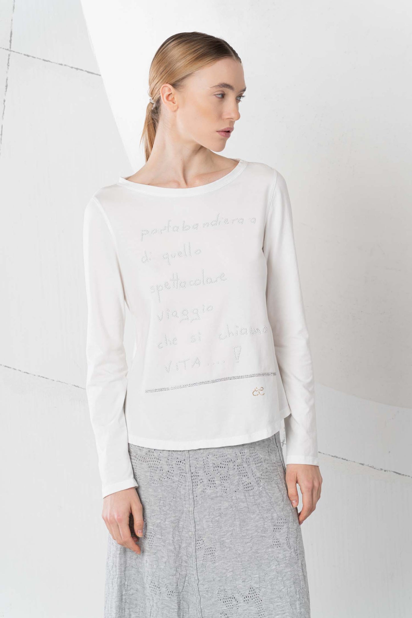 ELISA CAVALETTI Sweatshirt mit Aufschrift