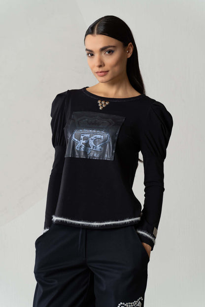 ELISA CAVALETTI Sweatshirt mit Aufdruck