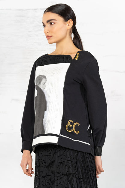 ELISA CAVALETTI Sweatshirt Nero-Incontro