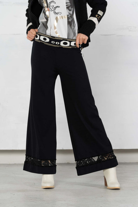 ELISA CAVALETTI Pants Black+White