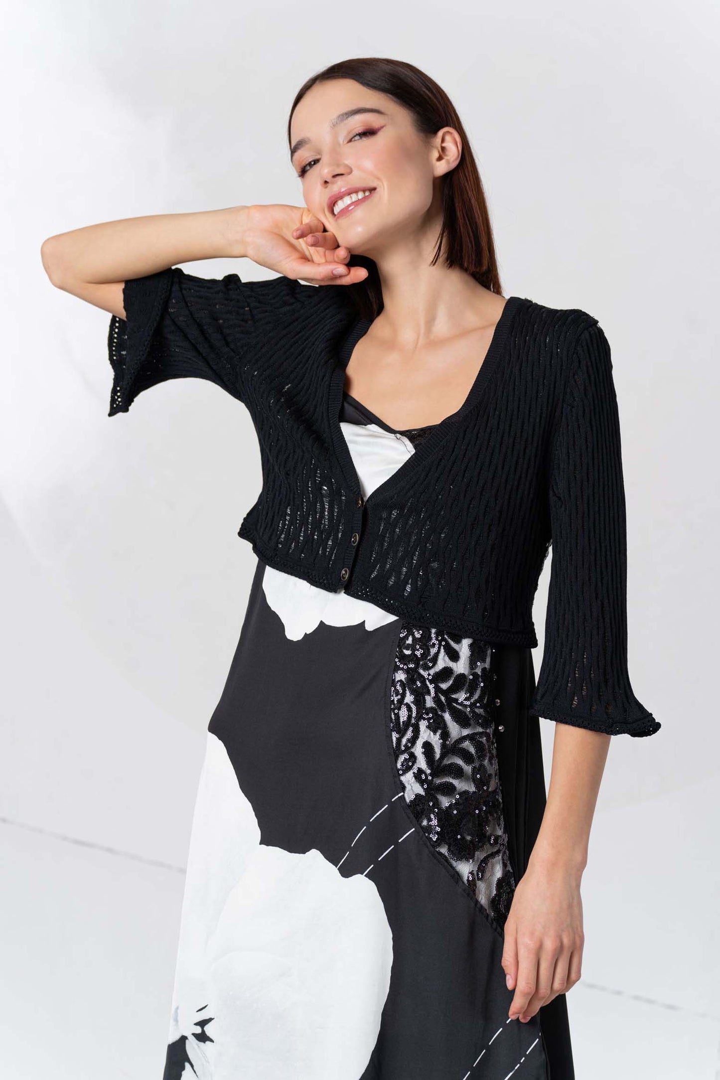 ELISA CAVALETTI short cardigan Nero