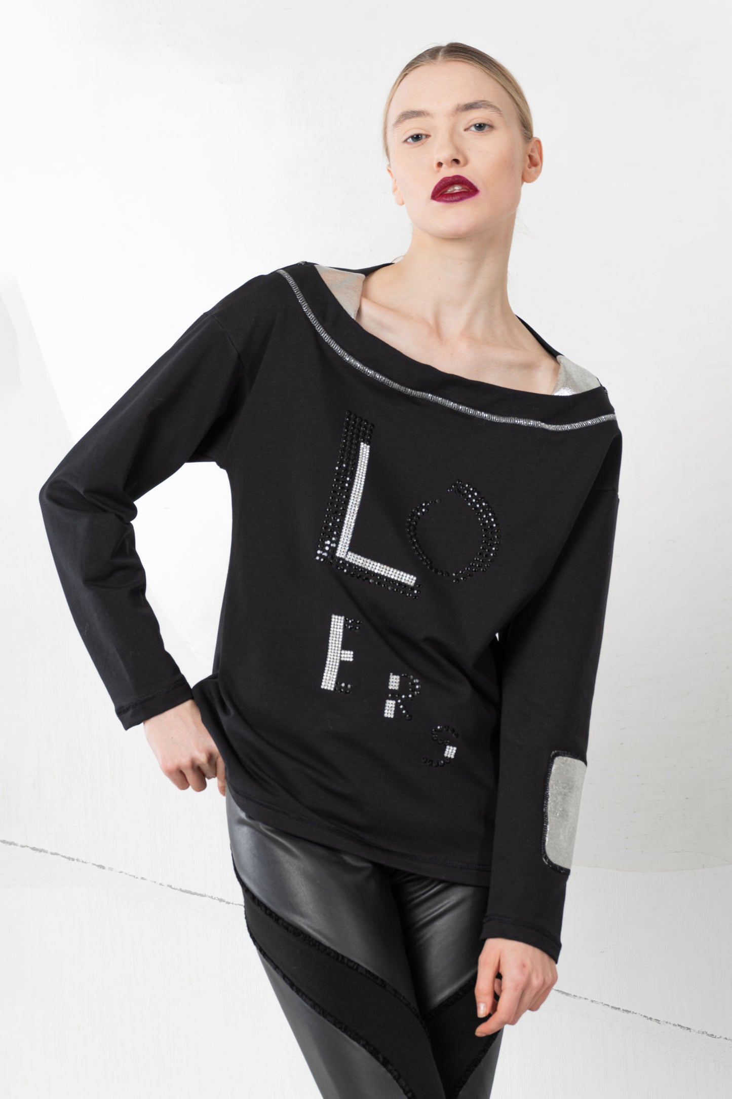 ELISA CAVALETTI Sweatshirt Black+White