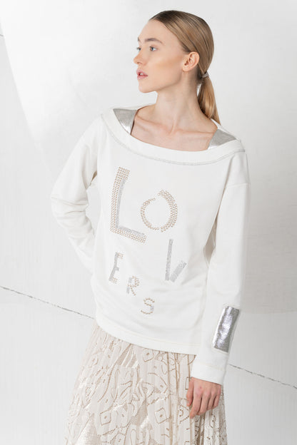 ELISA CAVALETTI Sweatshirt Black+White