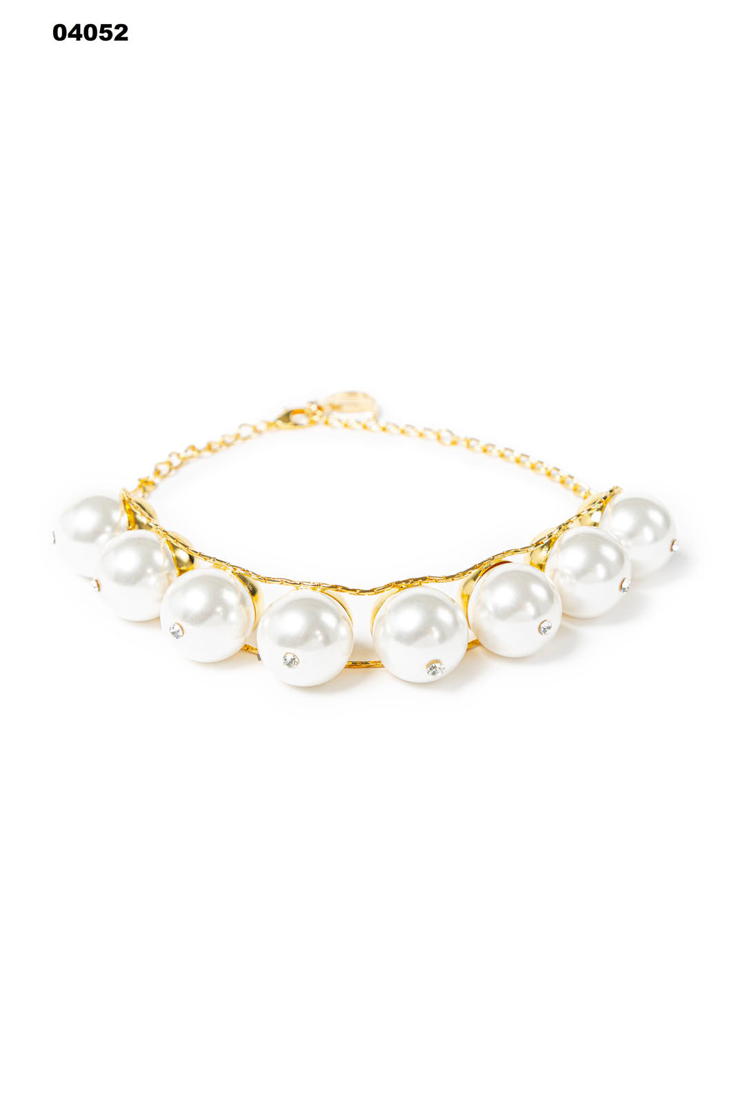 DANIELA DALLAVALLE Perlen Halskette Gold+Silber