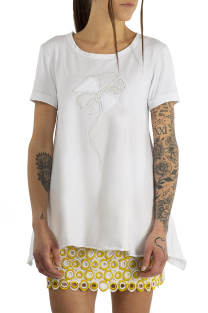 DANIELA DALLAVALLE T-Shirt black+white