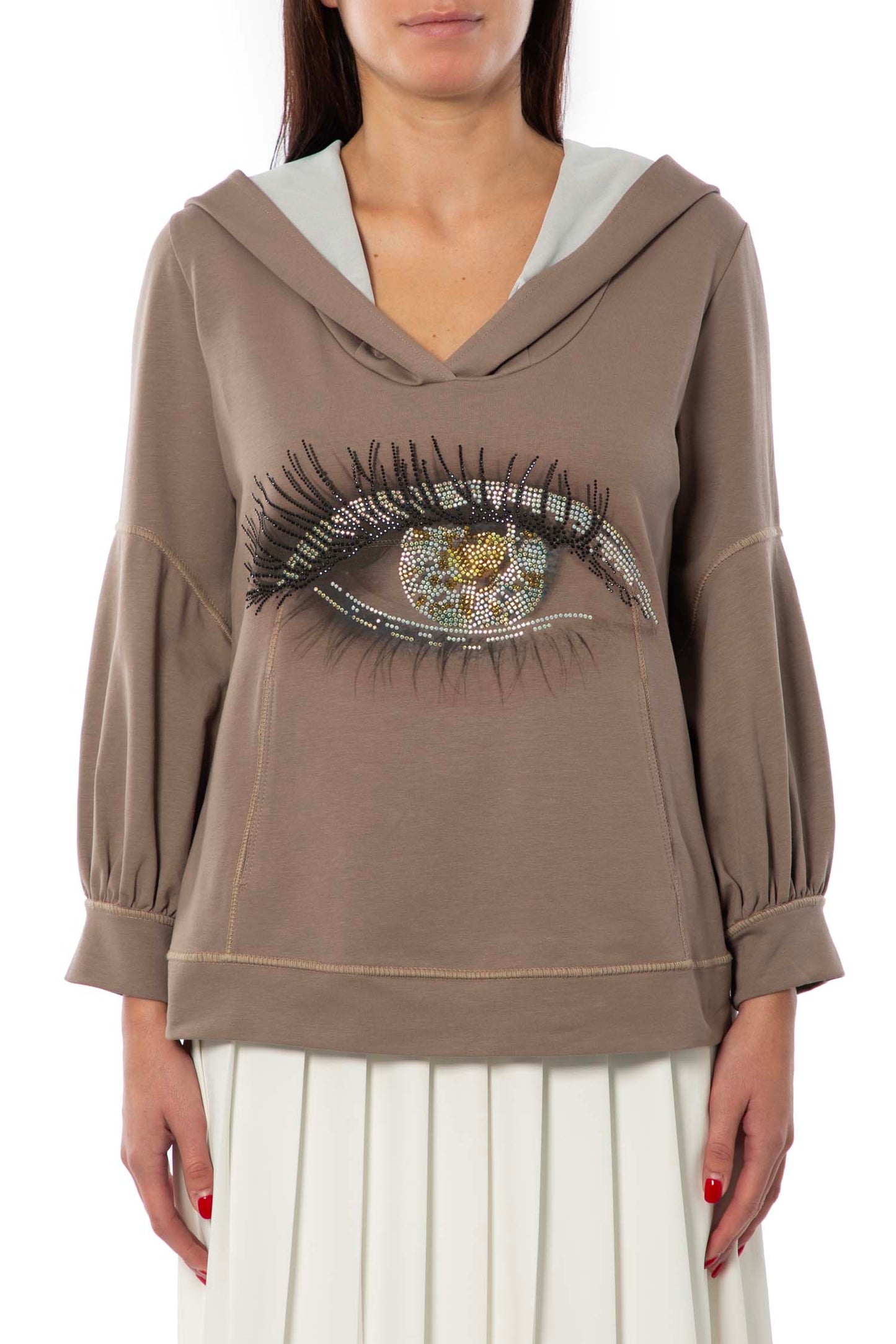 DANIELA DALLAVALLE hoodie with eye