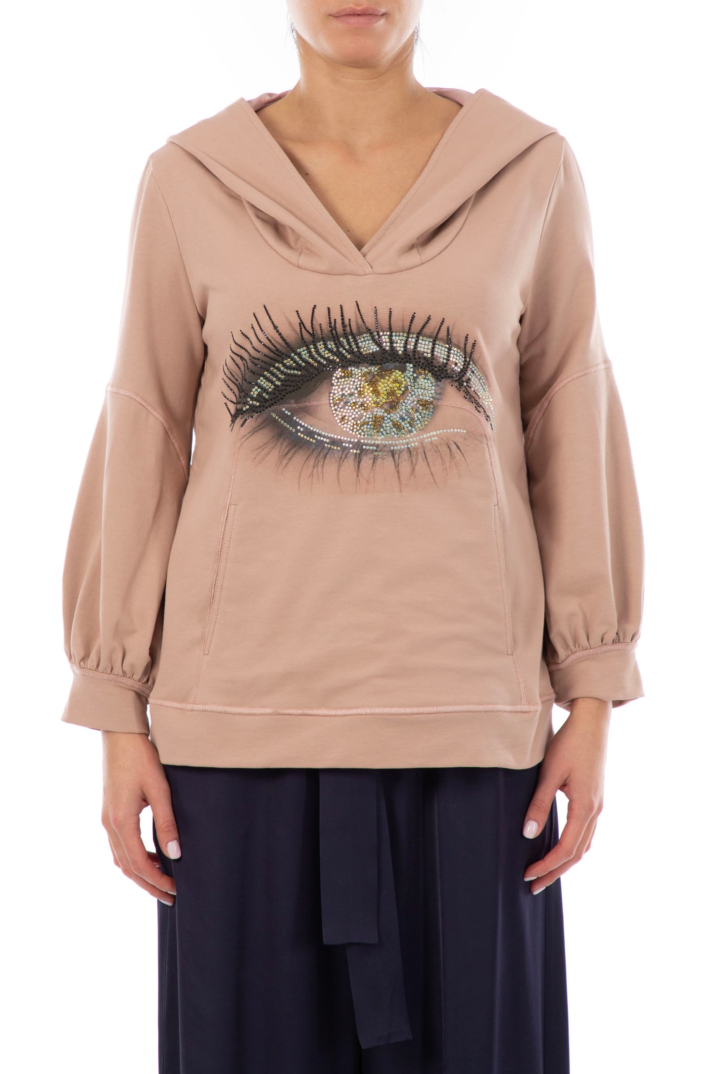 DANIELA DALLAVALLE hoodie with eye