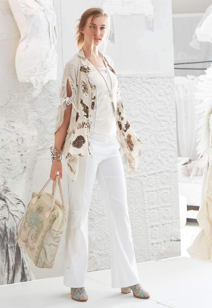 ELISA CAVALETTI Hose Bianco Oro - Das Modewerk 