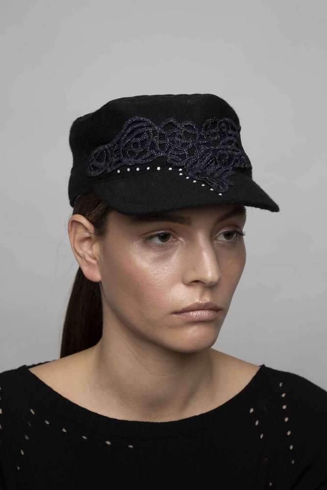 ELISA CAVALETTI Mütze Nero WOLLE - Das Modewerk 